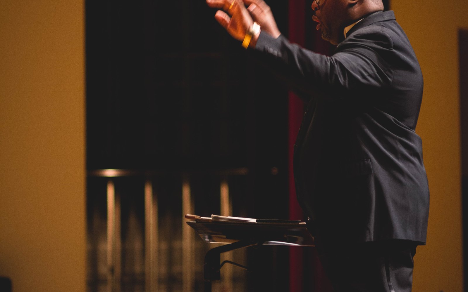 Dr. David Morrow conducting